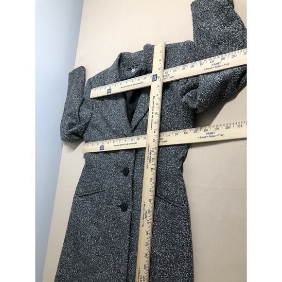 Harris Wallace Petite Jacket Coat Tweed Women’s 4P 3 Buttons Front Long Sleeve - Picture 8 of 9
